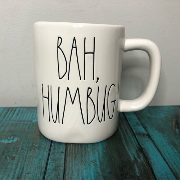 RAE Dunn Bah Humbug Mug Christmas Scrooge - Picture 2 of 10